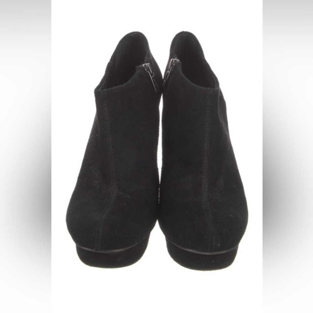Tory Burch Black Suede Cidnay Platform Booties